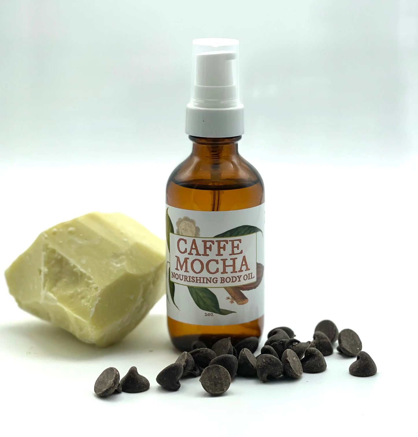 Caffe Mocha Body and Bath Oil Rainwater Botanicals