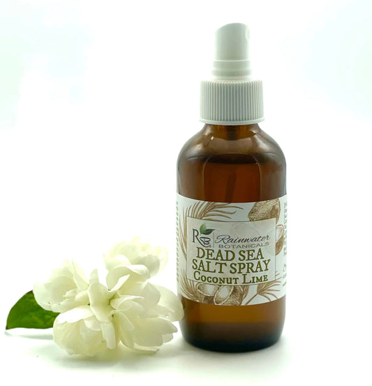 Dead Sea Salt Spray For Hair, moisturizing natural curl activator Rainwater Botanicals