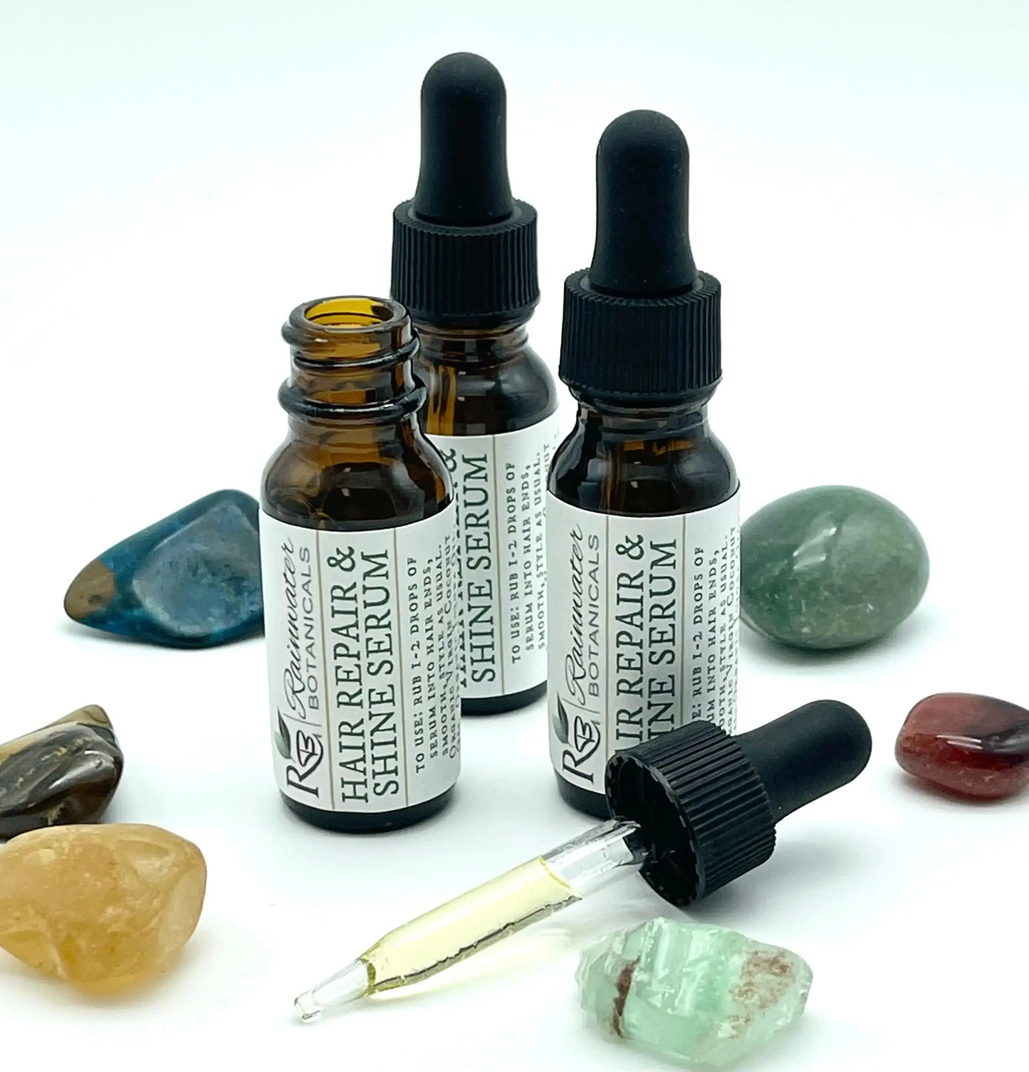 - Hair Repair and Shine Serum with Copaiba oil and Pracaxi oil-Rainwater Botanicals