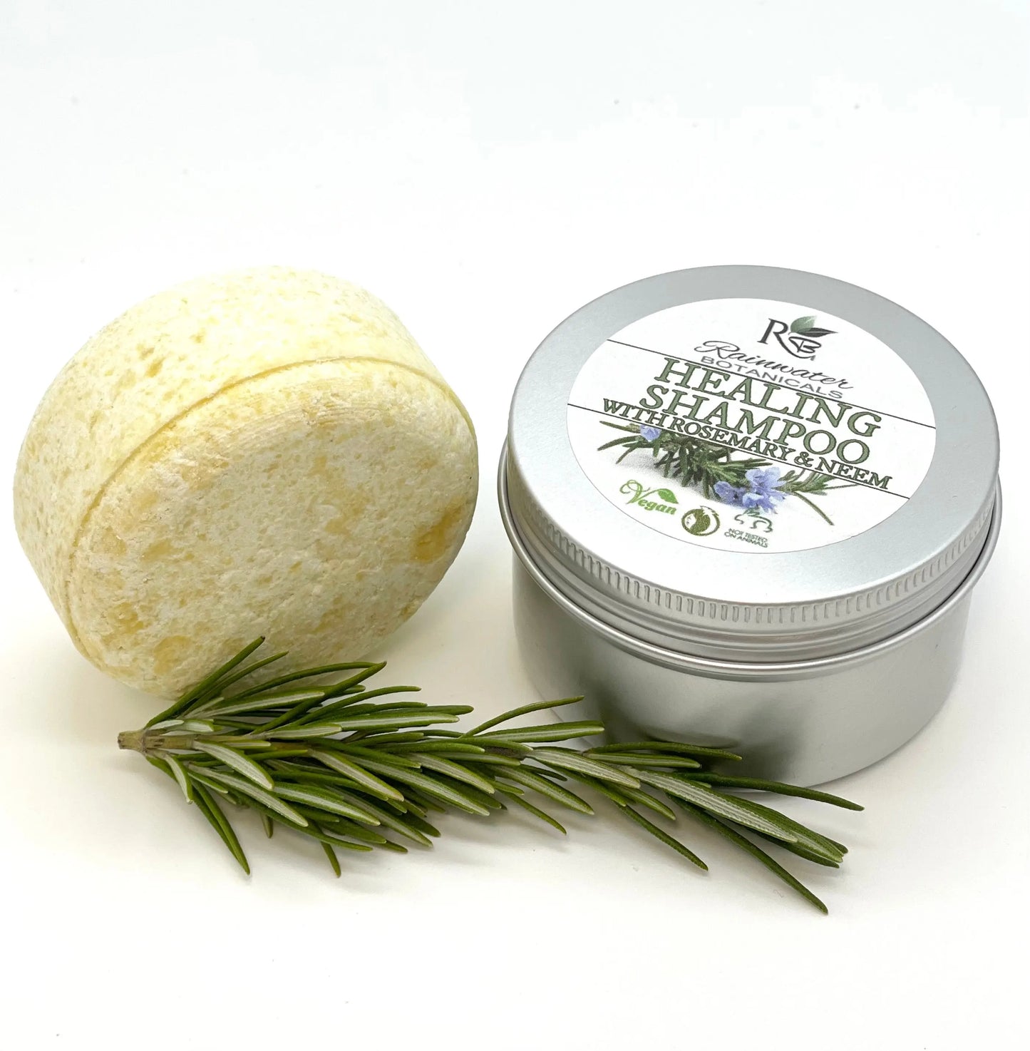 Healing Solid Shampoo Zero Waste - Rainwater Botanicals