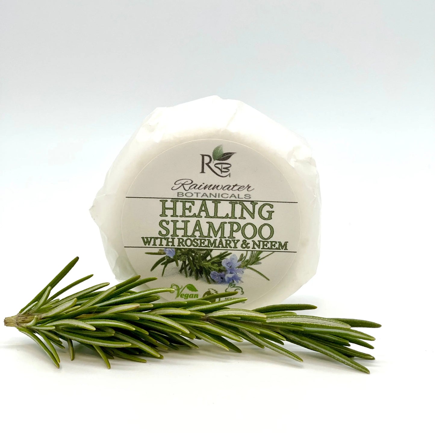Healing Solid Shampoo Zero Waste - Rainwater Botanicals