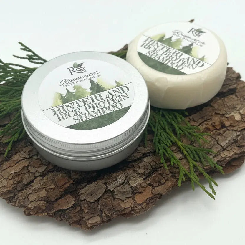 Hinterland Rice Protein Solid Shampoo Rainwater Botanicals