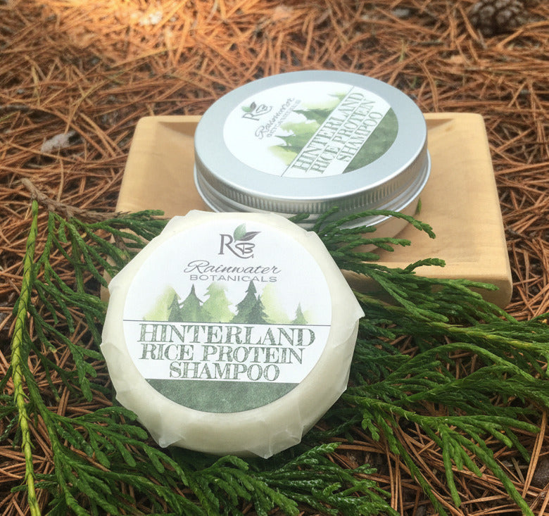 Hinterland Rice Protein Solid Shampoo Rainwater Botanicals