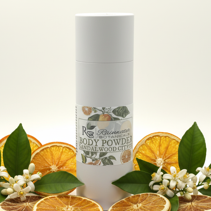 Sandalwood & Citrus natural body powder