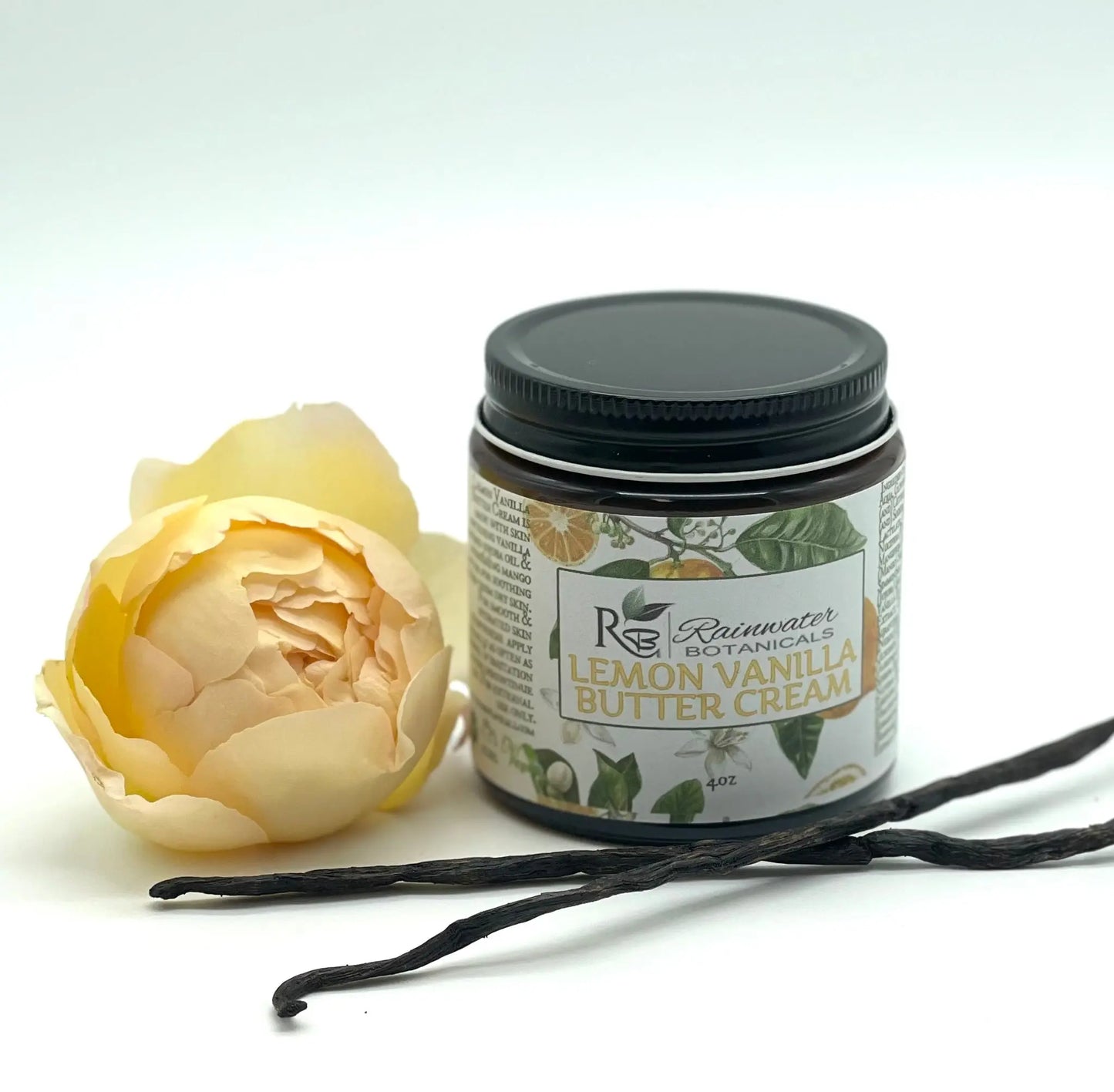 Lemon Vanilla Butter Cream Body Cream-Rainwater Botanicals Rainwater Botanicals