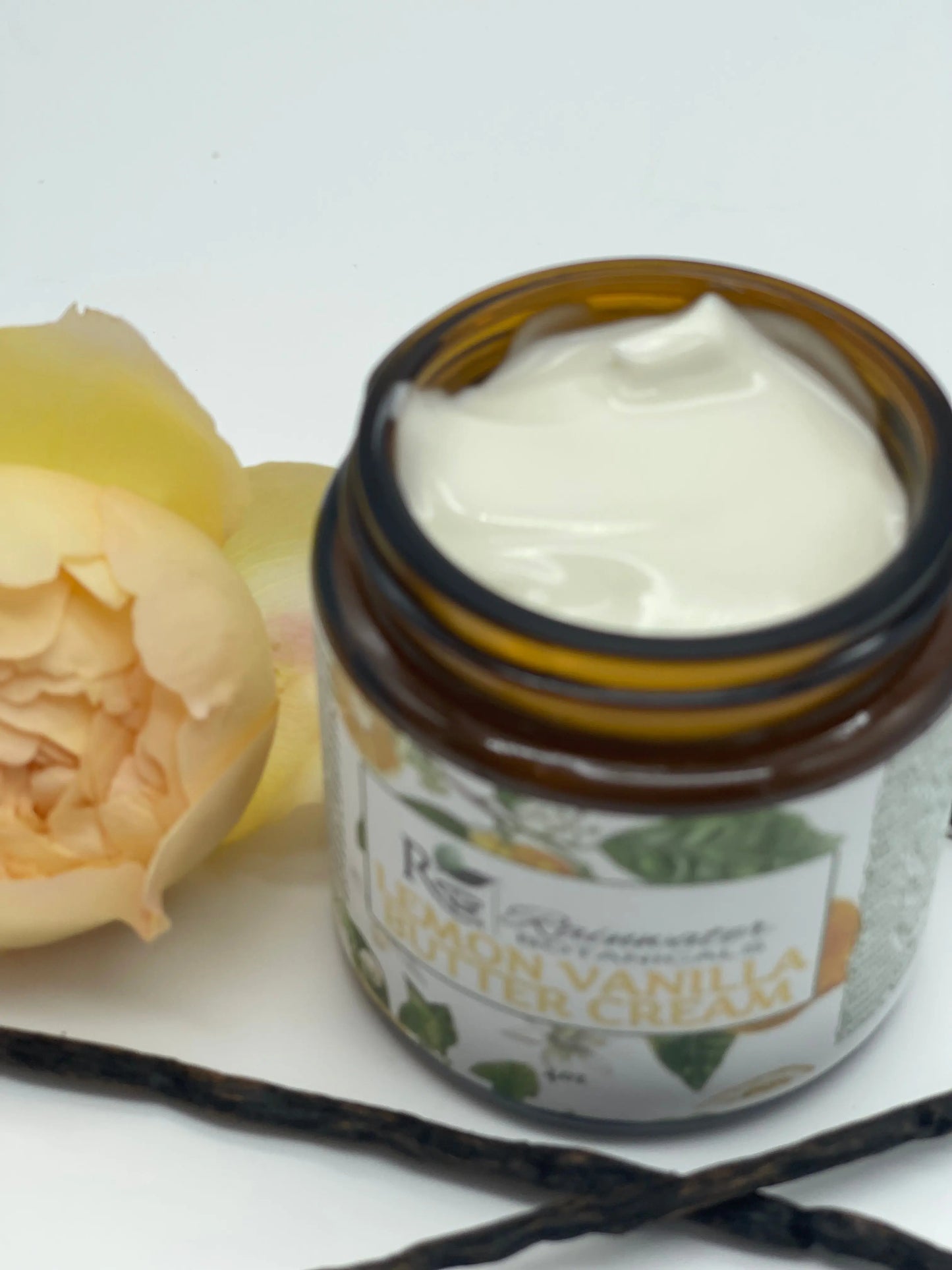 Lemon Vanilla Butter Cream Body Cream-Rainwater Botanicals Rainwater Botanicals