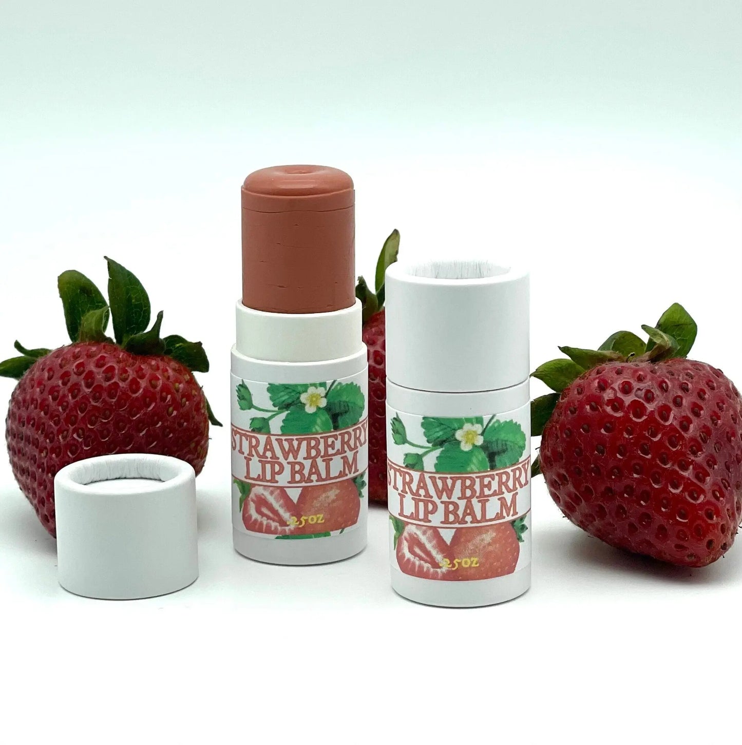 Strawberry Tinted Lip Balm - Rainwater Botanicals