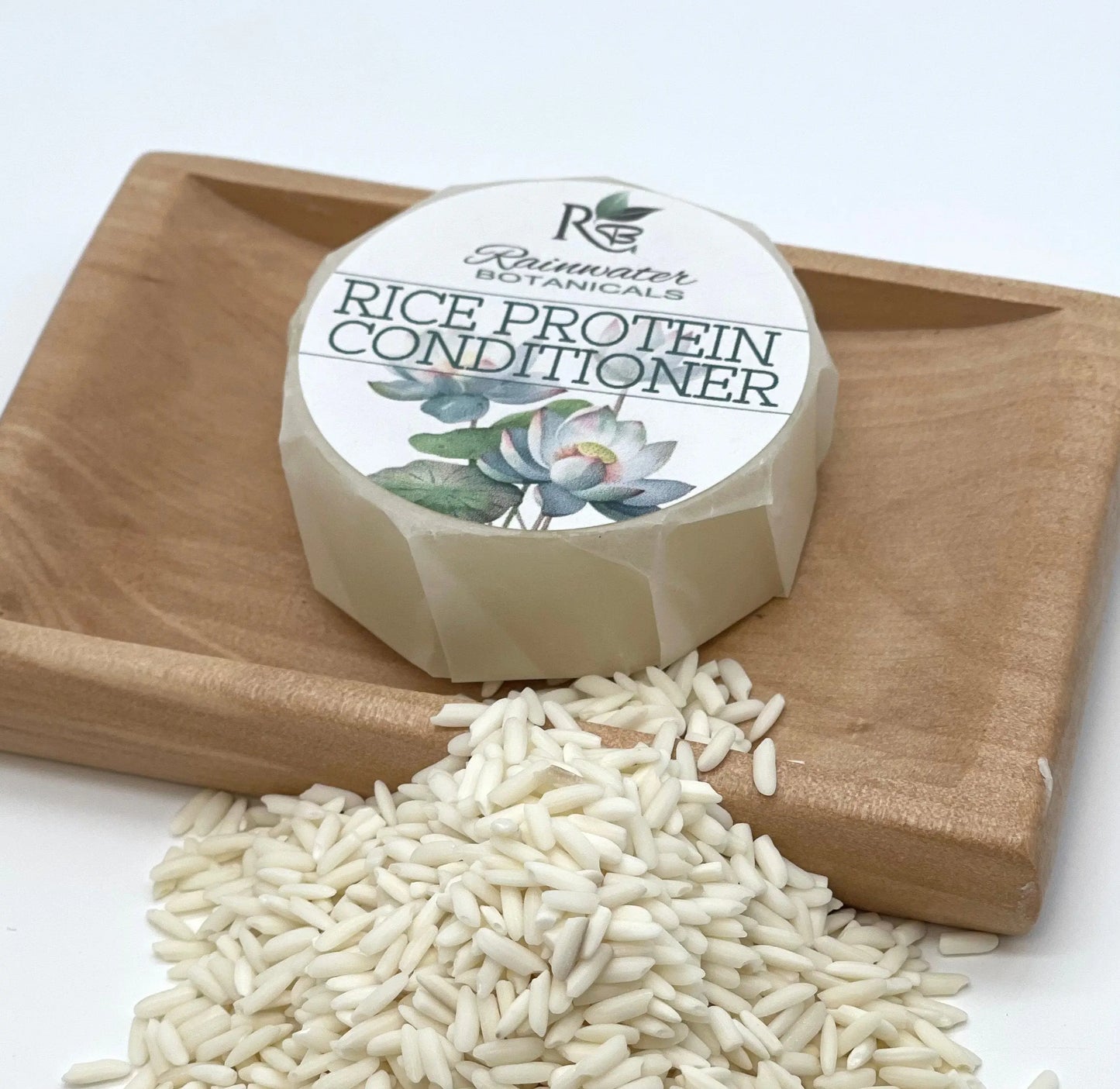 Rice Protein Solid Conditioner, Zero Waste - Rainwater BotanicalsRice Protein Solid Conditioner-Rainwater Botanicals