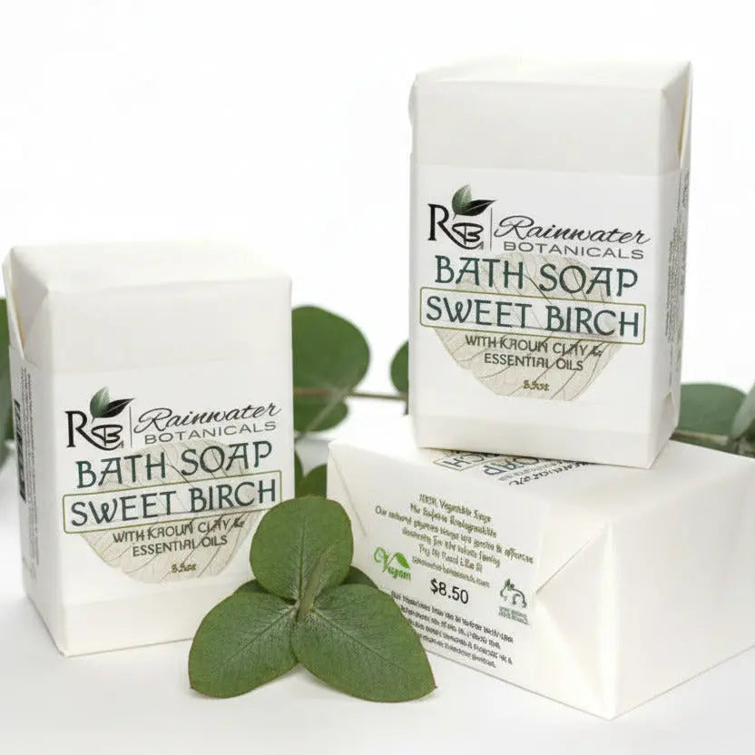 Sweet Birch Palm Free Vegan Soap-Rainwater Botanicals