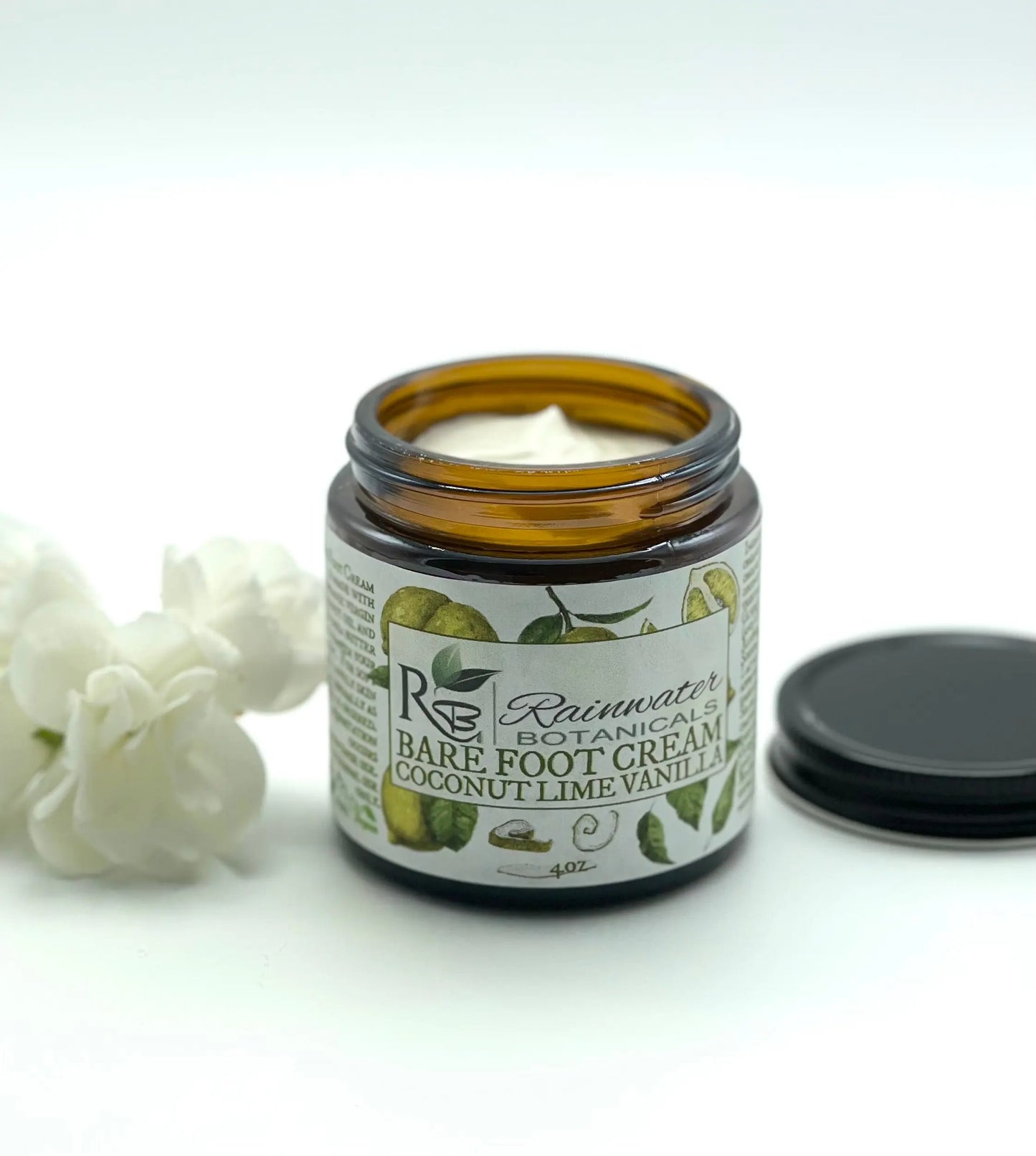 Vegan Coconut Bare Foot Cream Rainwater Botanicals