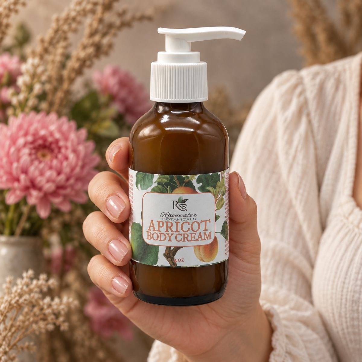 Apricot Body Cream-Rainwater Botanicals