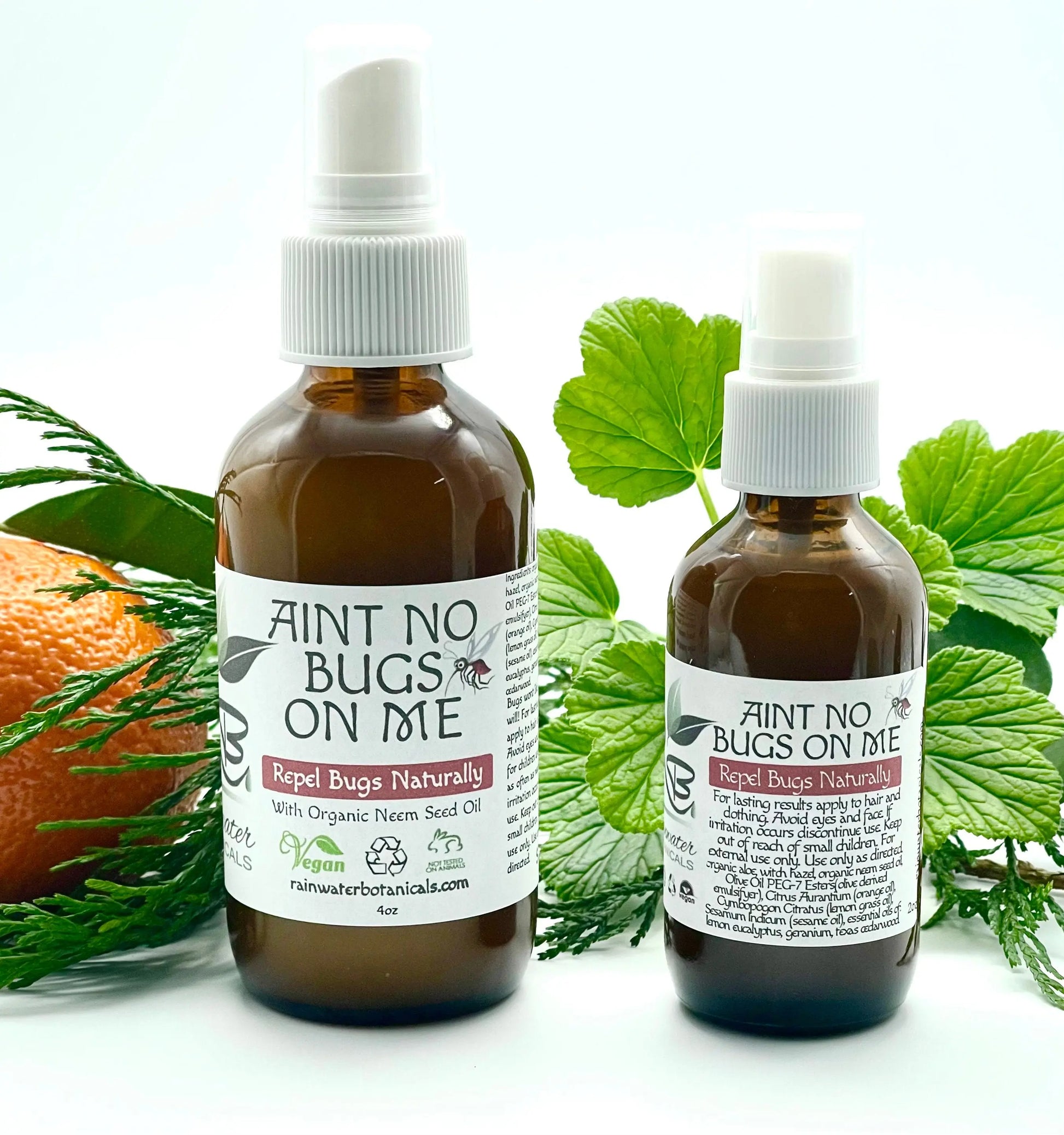 Aint No Bugs On Me Bug  Natural Repelling Spray-Rainwater Botanicals
