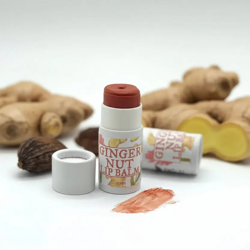 Ginger Nut Tinted Lip Balm Vegan & Zero Waste Rainwater Botanicals
