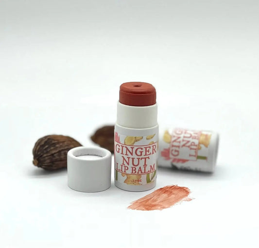 Ginger Nut Tinted Lip Balm Vegan & Zero Waste Rainwater Botanicals