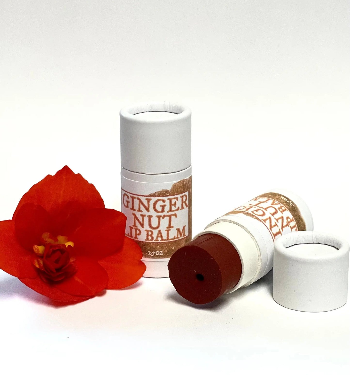 Ginger Nut Tinted Lip Balm Vegan & Zero Waste-Rainwater Botanicals
