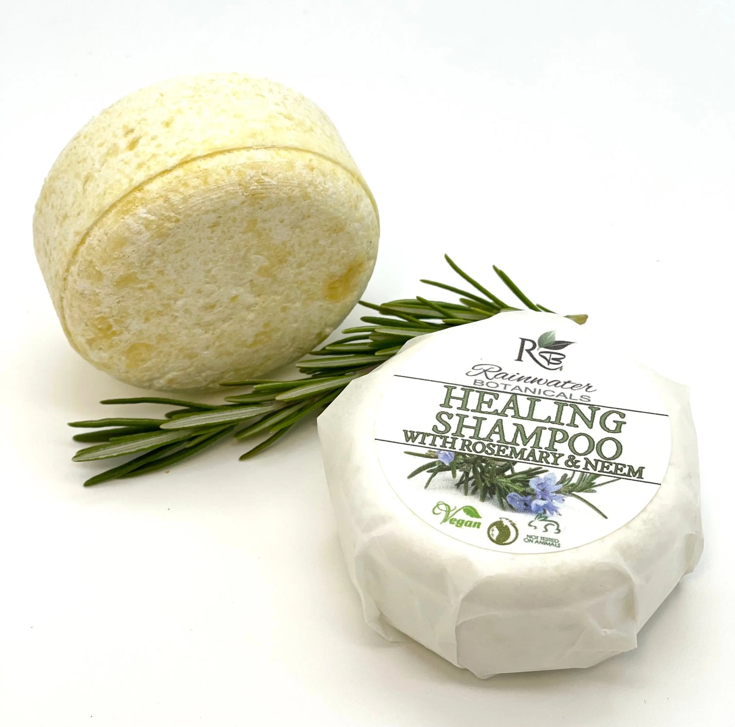 Healing Solid Shampoo Zero Waste - Rainwater Botanicals