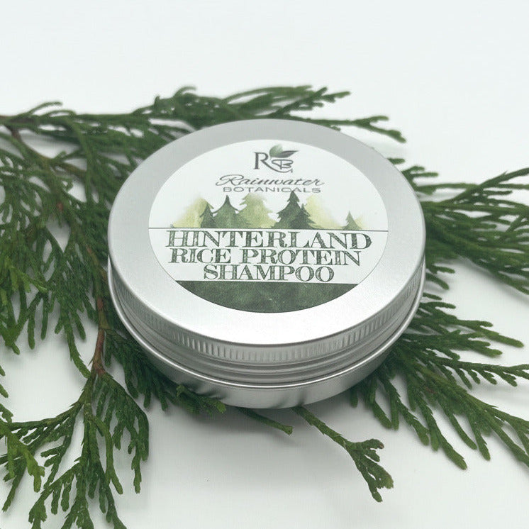 Hinterland Rice Protein Solid Shampoo Rainwater Botanicals