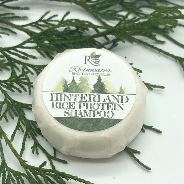 Hinterland Rice Protein Solid Shampoo Rainwater Botanicals