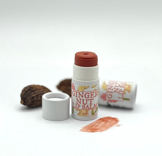 Ginger Nut Tinted Lip Balm Vegan & Zero Waste Rainwater Botanicals