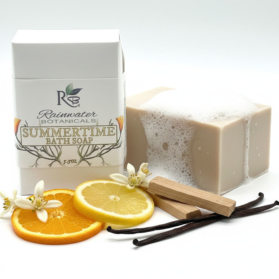 Summertime Natural Bath Soap-Rainwater Botanicals Rainwater Botanicals