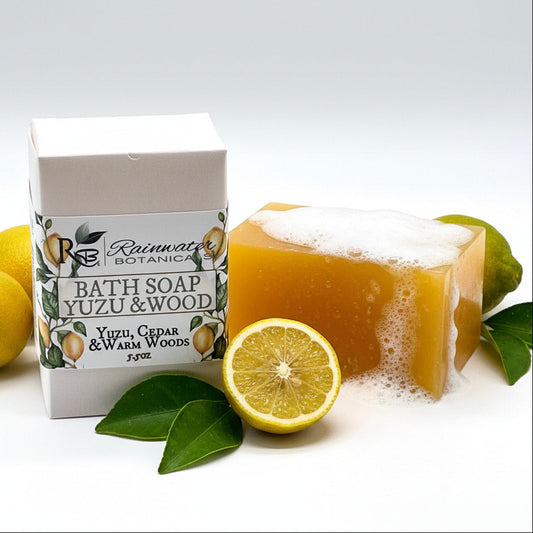 Yuzu & Wood Natural Bar Soap-Rainwater Botanicals Rainwater Botanicals