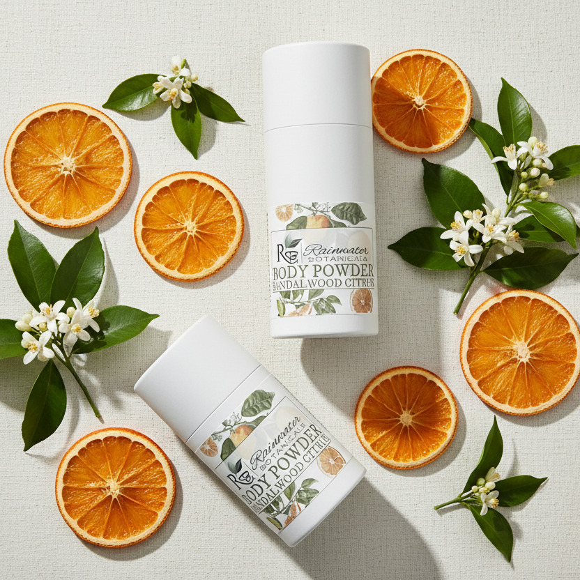 Sandalwood & Citrus natural body powder