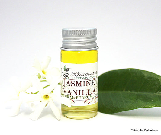 Jasmine Vanilla Natural Perfume Oil-Rainwater Botanicals