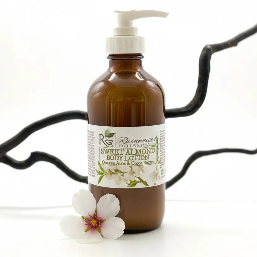 Natural Vegan Sweet Almond Body Lotion Rainwater Botanicals