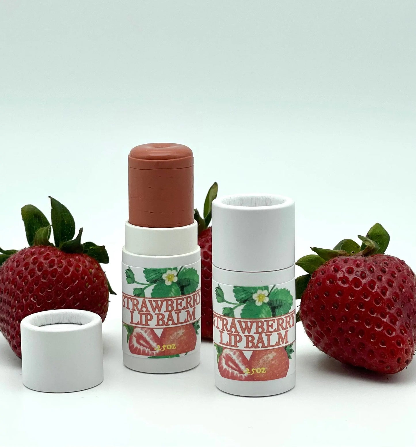 Strawberry Tinted Lip Balm - Rainwater Botanicals