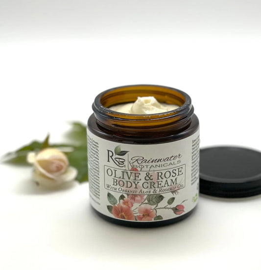 Olive & Rose Body Cream Rainwater Botanicals
