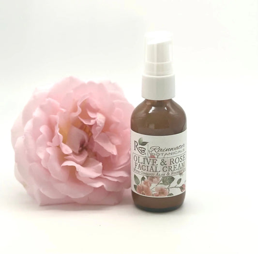 Olive & Rose Moisturizing Facial Cream Rainwater Botanicals