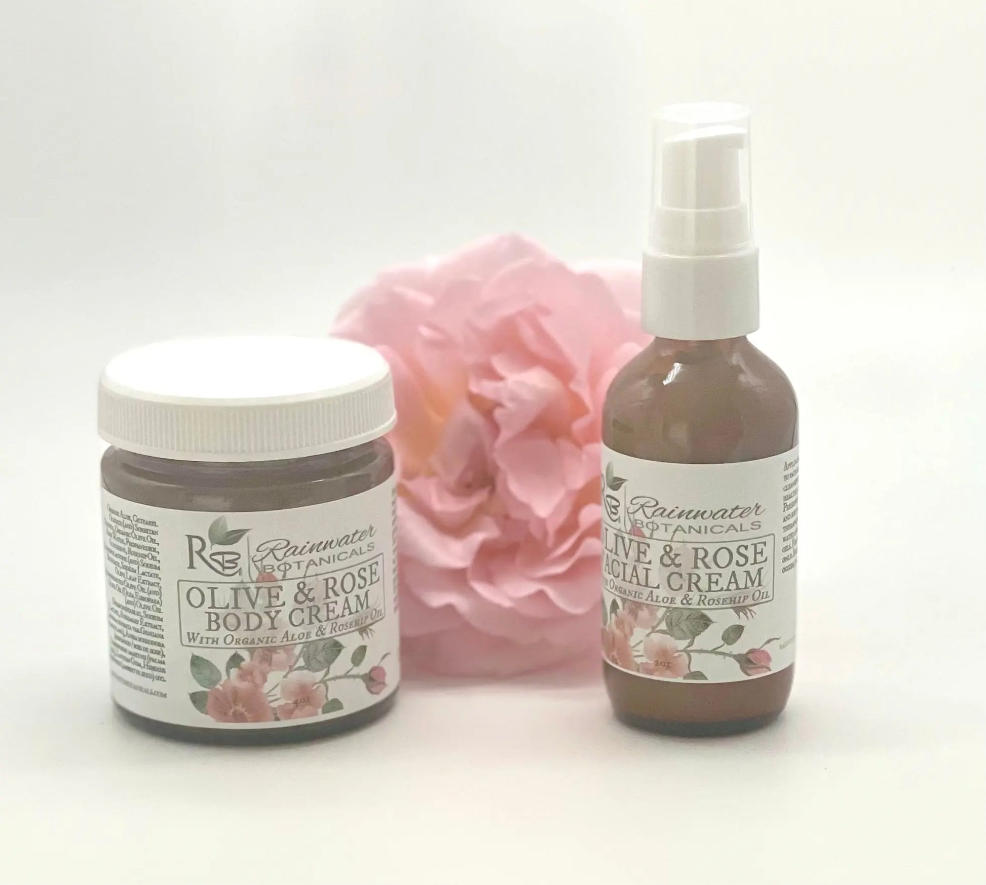 Olive & Rose Moisturizing Facial Cream Rainwater Botanicals