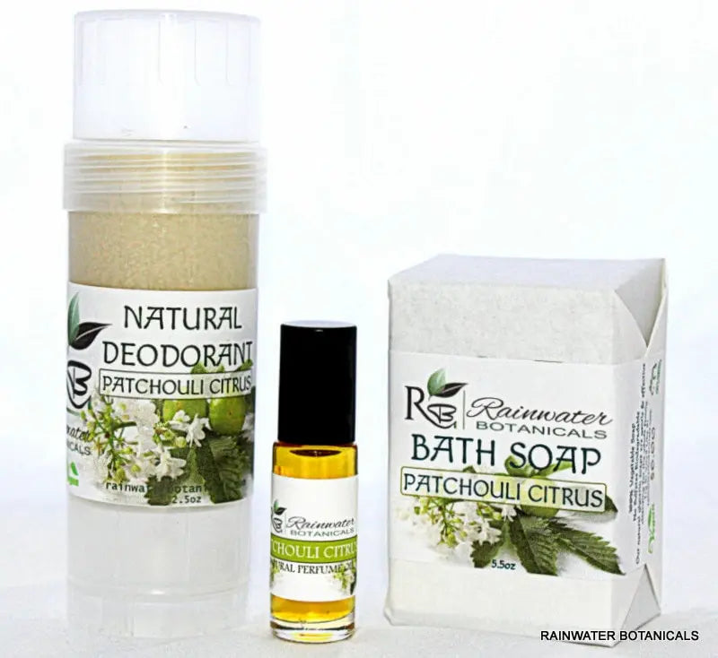 Patchouli Citrus Bath Soap Vegan Palm Free-Rainwater Botanicals