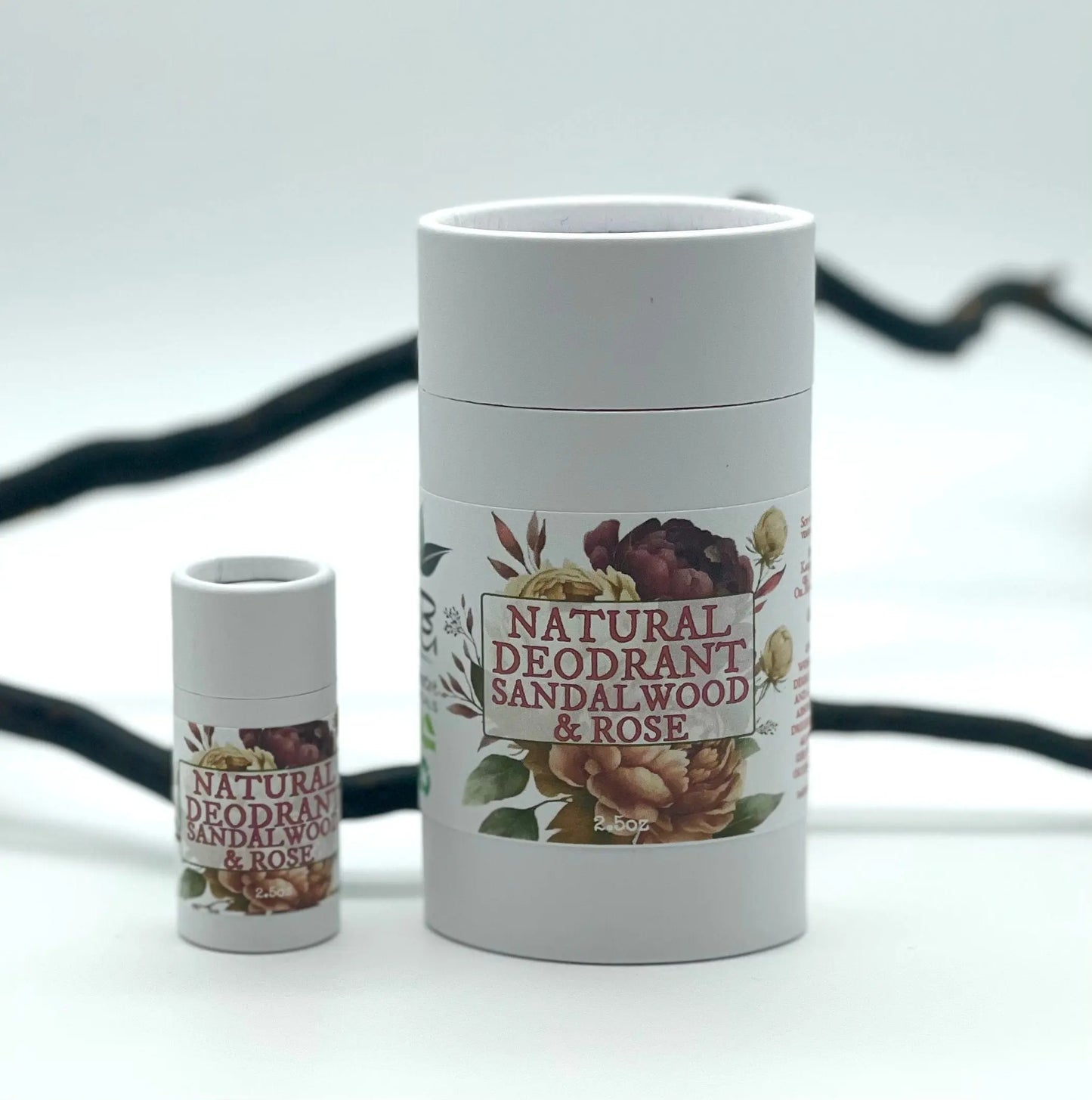 Sandalwood Rose Natural Deodorant for sensitive skin