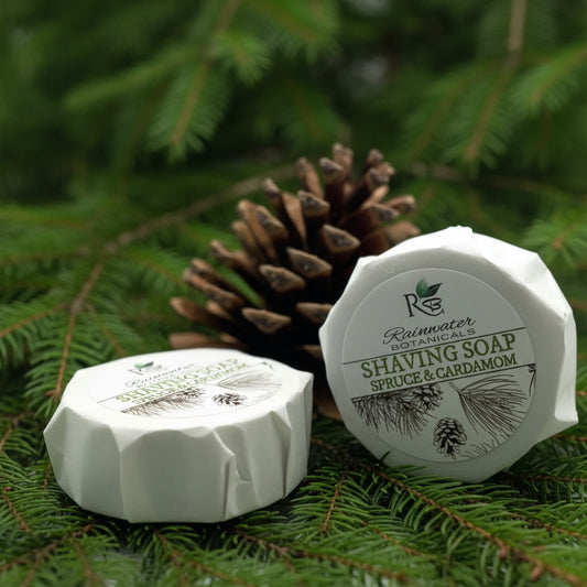Vegan Shave Soap-Rainwater Botanicals Rainwater Botanicals
