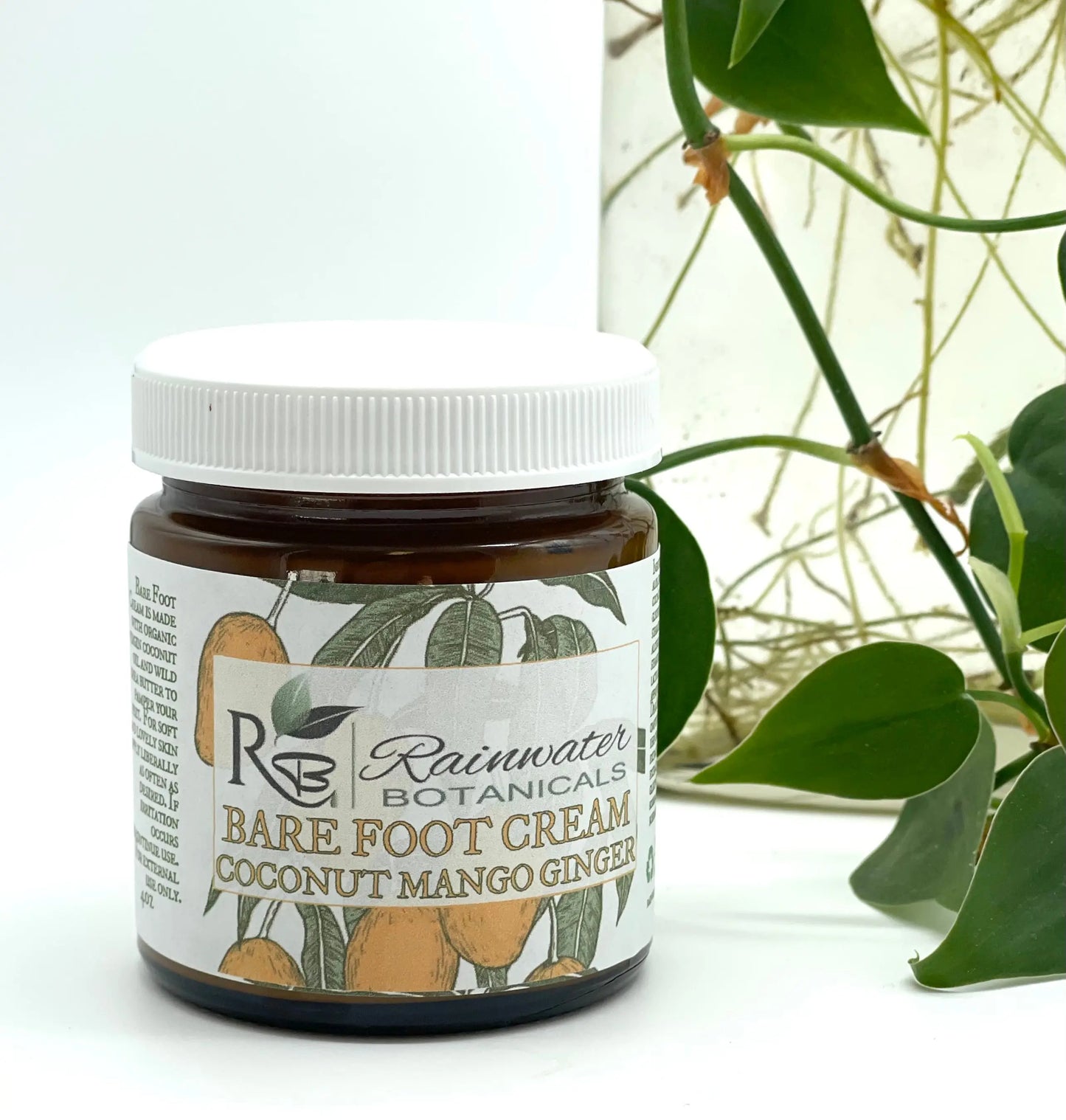 Vegan Coconut Bare Foot Cream Rainwater Botanicals