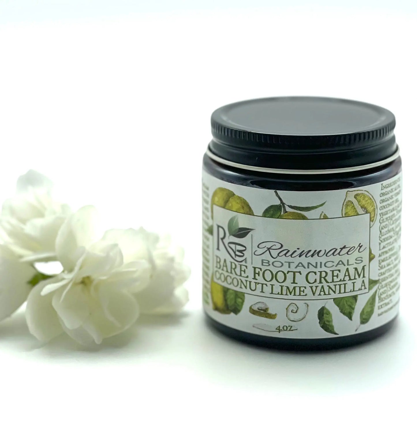 Vegan Coconut Bare Foot Cream Rainwater Botanicals