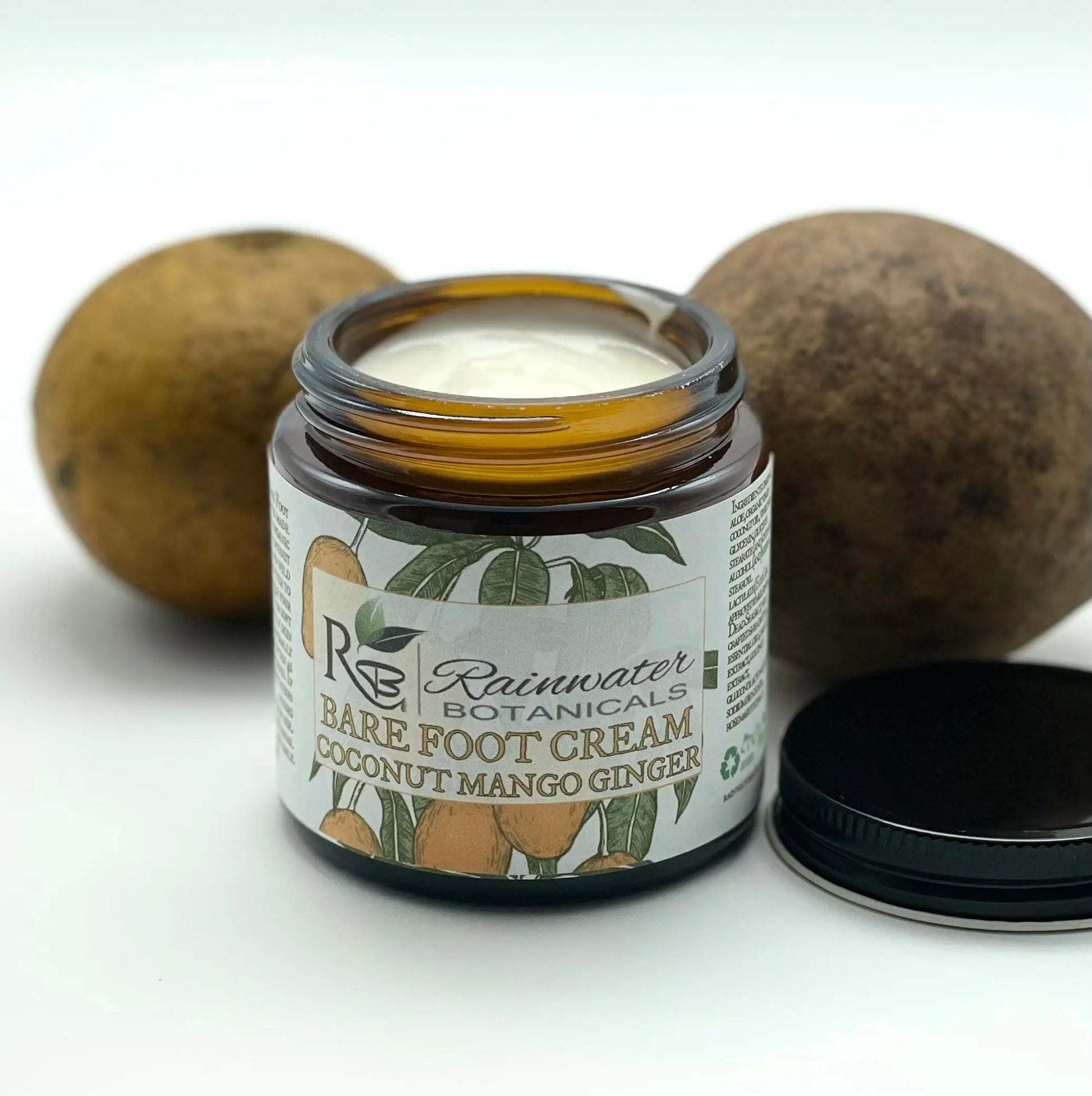 Vegan Coconut Bare Foot Cream Rainwater Botanicals