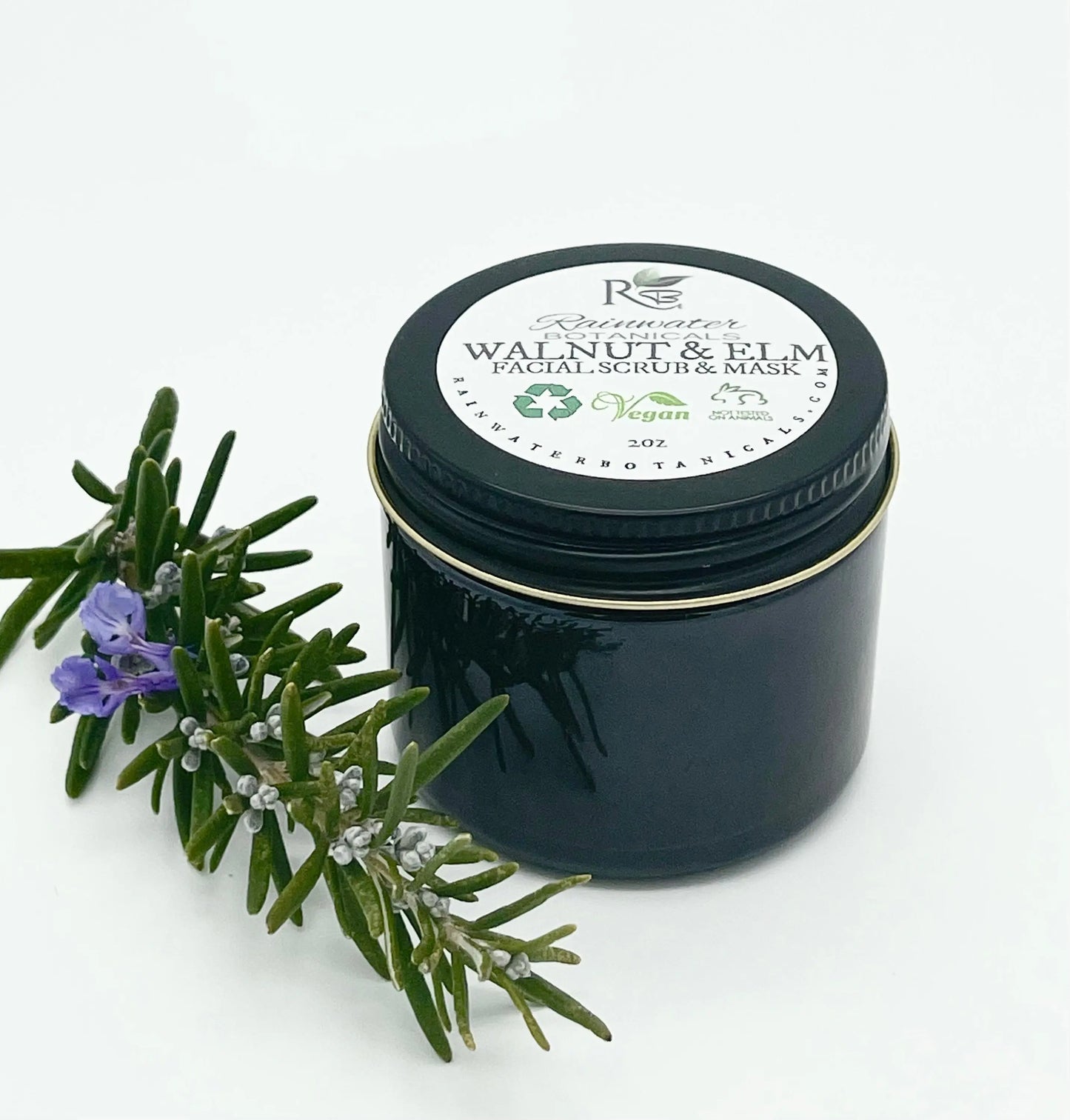 Walnut and Elm Facial Scrub and Mask -Rainwater Botanicals