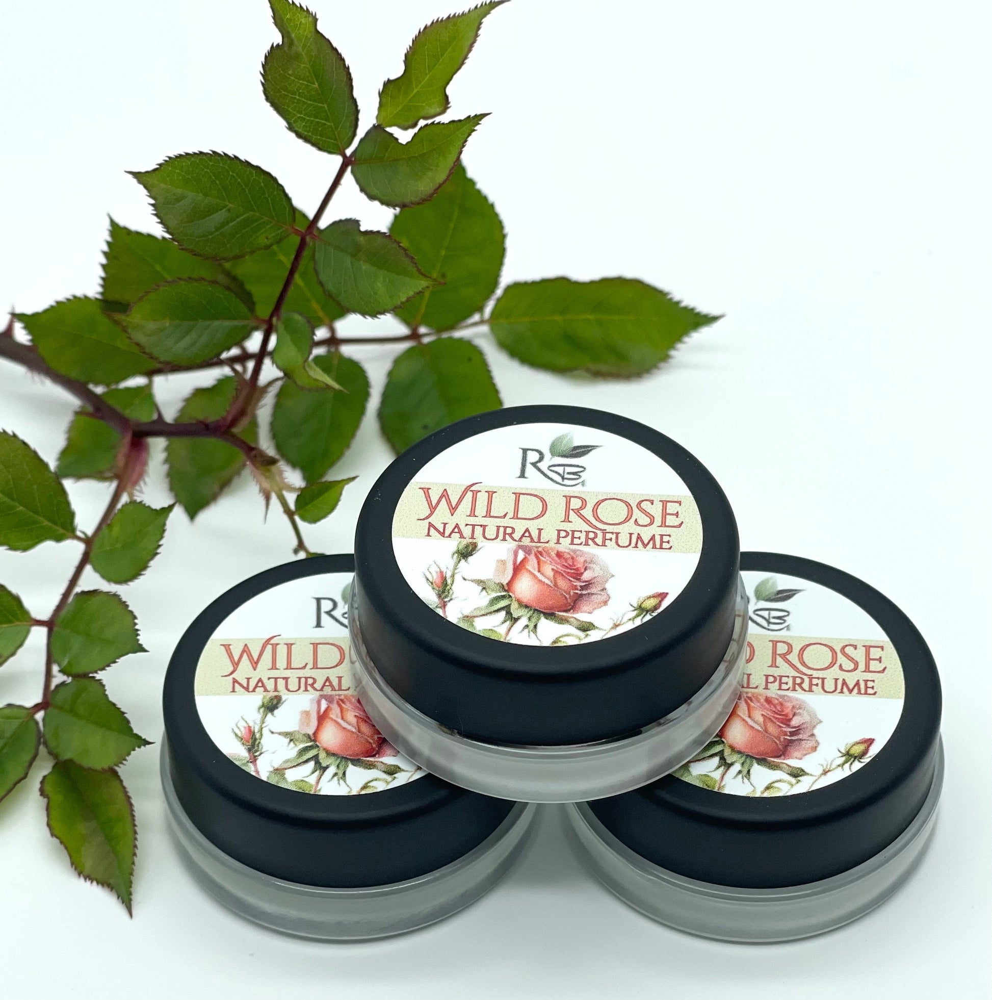 Wild Rose Solid Natural Perfume-Rainwater Botanicals