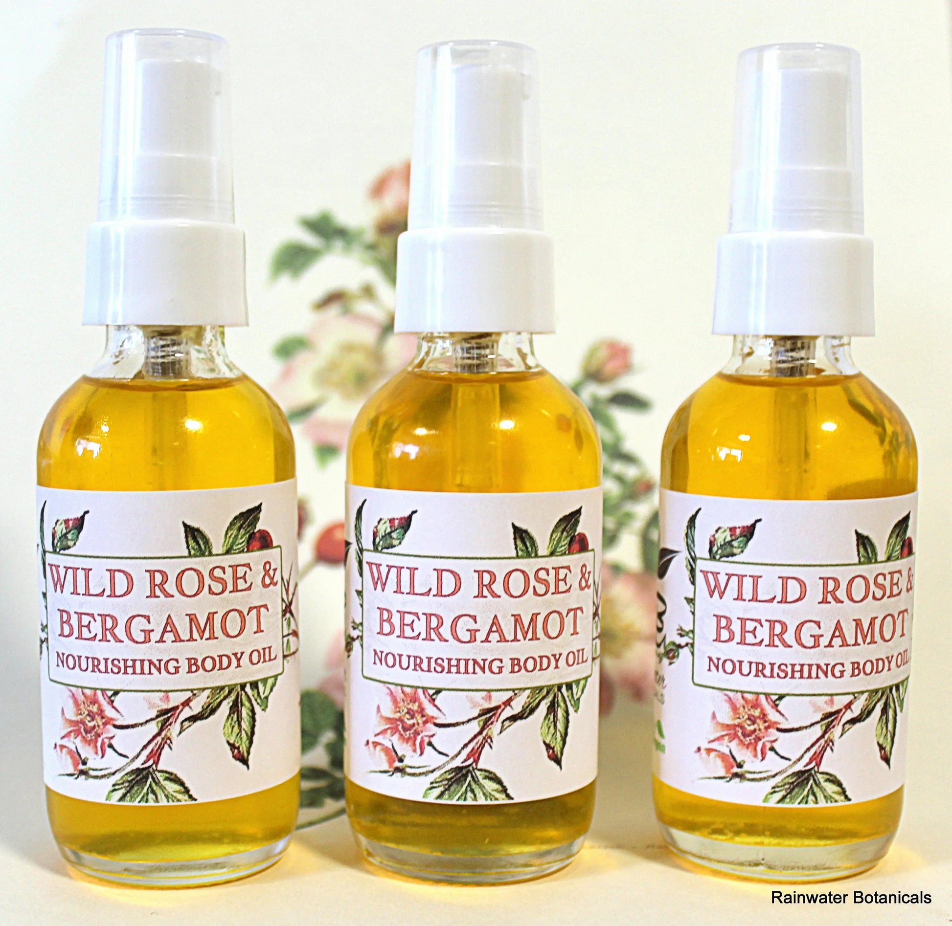 Wild Rose & Bergamot Body and Bath Oil