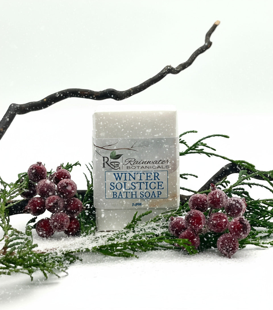 Winter/spring Soap Winter Solstice Vegan Soap, Palm Free - Rainwater Botanicals