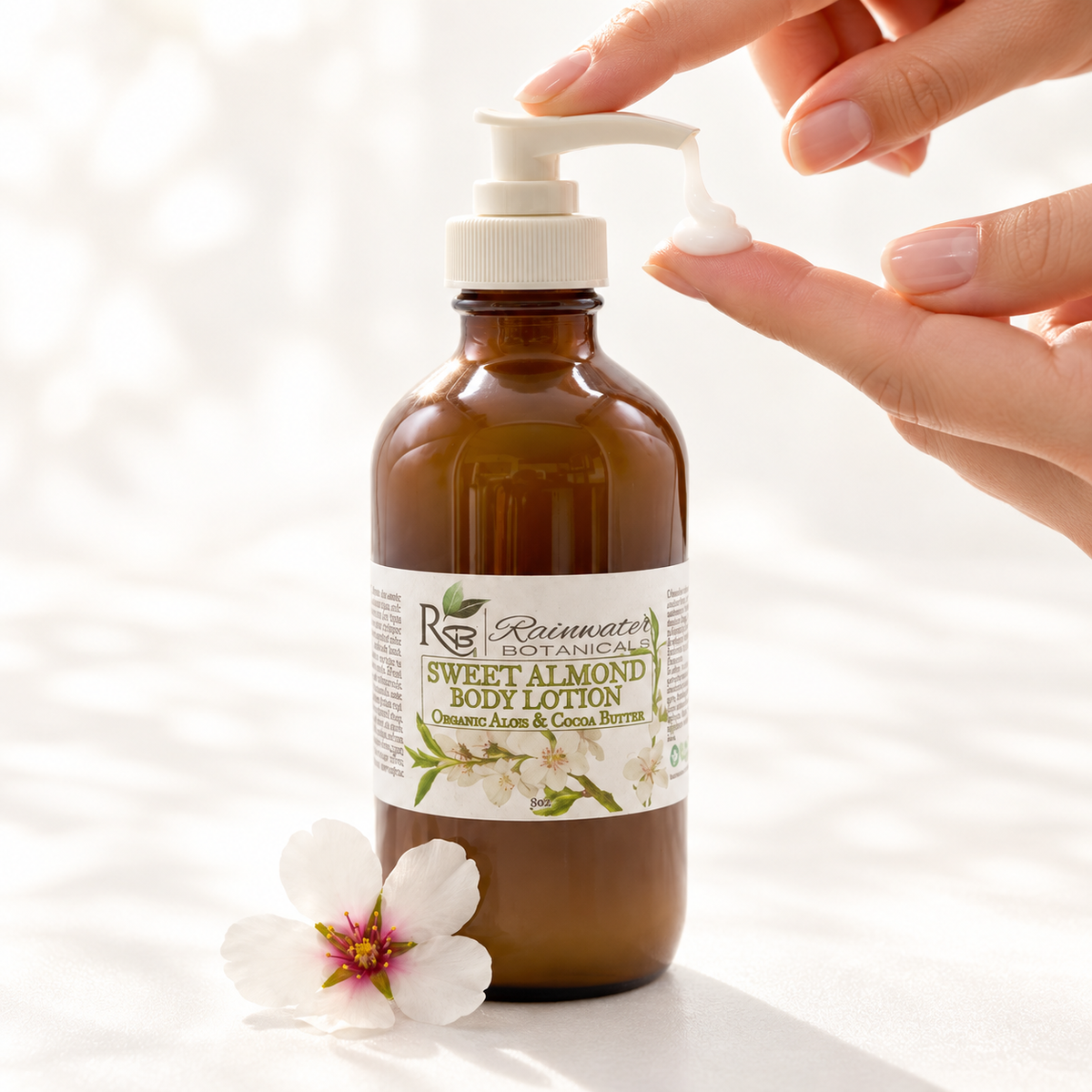 Lotion corporelle naturelle végétalienne aux amandes douces