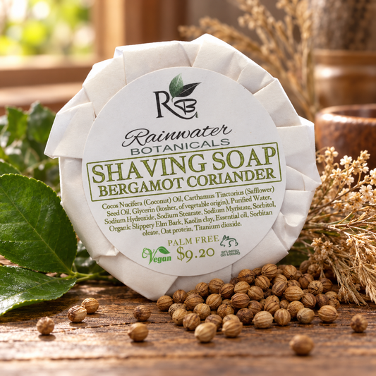 Bergamot & Coriander Shave Soap - Rainwater Botanicals