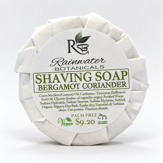 Bergamot & Coriander Shave Soap - Rainwater Botanicals